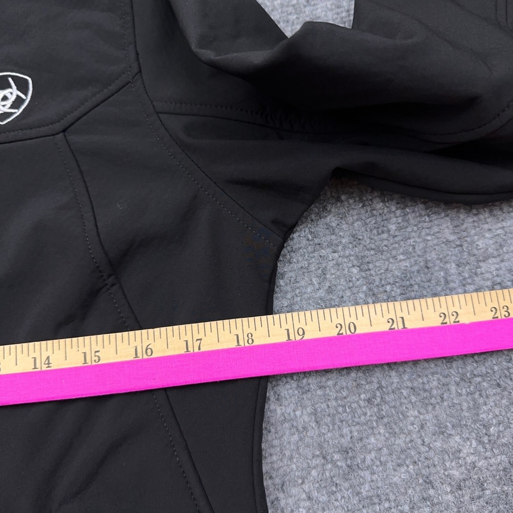 NEW Ariat Classic Team Mexico Softshell Jacket Women's Medium Black Full Zip - Picture 7 of 9
